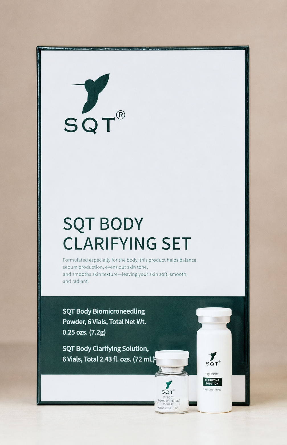 SQT Body Clarifying Set — Bio-Microneedling Powder and Clarifying Solution